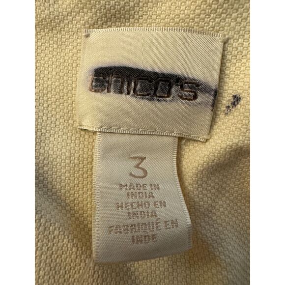 Chico's Beaded Sequined Fully Lined 3/4 Sleeve Jacket - Sz 3 (XL/16) - Picture 13 of 16